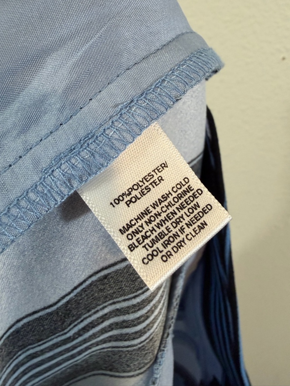 Loft Blue Stripe Wide Leg Pants Size 4T 4 Tall/Long Flat Front Trouser Casual - Picture 9 of 9